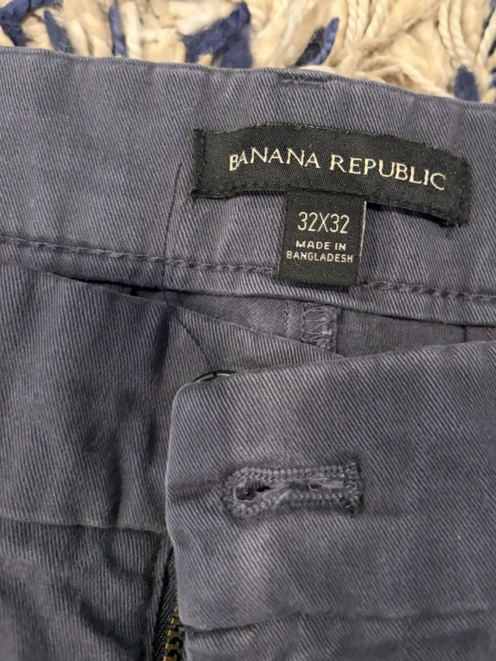 Banana Republic Men's Navy Blue Chinos 32 x 32